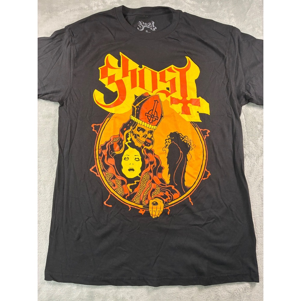 Ghost Band T-Shirt Mens XL Black Short Sleeve Papa Emeritus Graphic Tee 2023